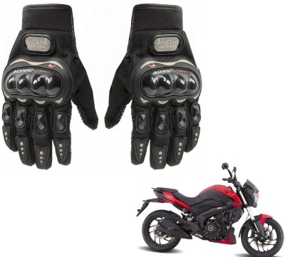 AuTO ADDiCT PRO BIKER GLOVES BLACK FOR BAJAJ DOMINAR 250 Riding Gloves(Black)