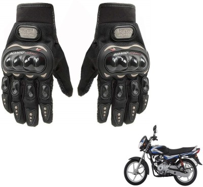 AuTO ADDiCT PRO BIKER GLOVES BLACK FOR BAJAJ CT110 Riding Gloves(Black)