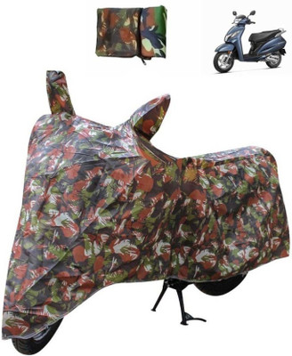 Human Plus Waterproof Two Wheeler Cover for Honda(Activa 6G, Red)