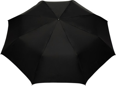 Popy 3-Fold Bush™ Solid Colour Black Umbrella(Black)