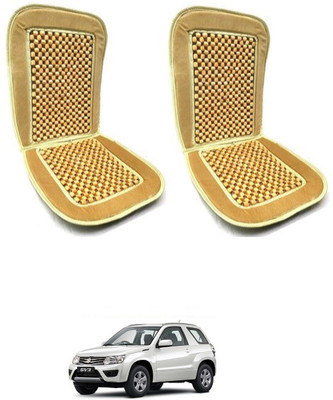 AuTO ADDiCT Wooden Bead, Velvet Seating Pad For  Maruti Grand Vitara(Front Seats,Back Seats Beige)