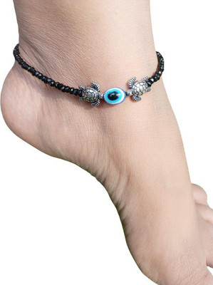 MS ENTERPRISE Brass Anklet(Pack of 2)