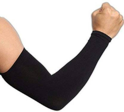 NUBICO Cotton Arm Sleeve For Men & Women(Free, Black)