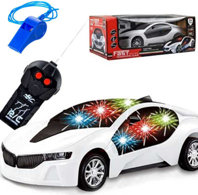 imtion Combo ( Remote Controlled car + Free 1 Pcs Whistle / seeti for kids ) 2 Function Remote Control Car, Racing Car, Sports Car, New Model RC Car, Remote car for Kids Boys & Girls (Multi Color & Multi Design)