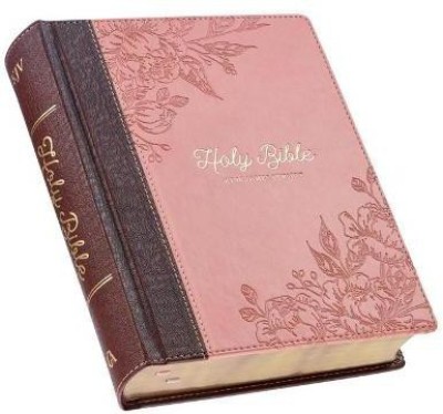 KJV Holy Bible, Note-Taking Bible, Faux Leather Hardcover - King James Version, Brown/Pink(English, Book, unknown)