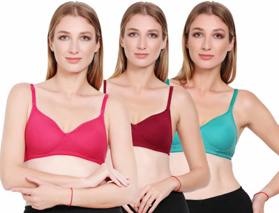 CINDERELLA THE CREATIONS FACTORY Women Full Coverage Lightly Padded Bra(Multicolor)