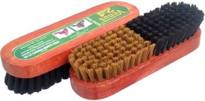 Antiter 2 in 1 Smartest Shoe Polish Brush for Black and Brown Shoes Brush(2 ml, Multicolor)