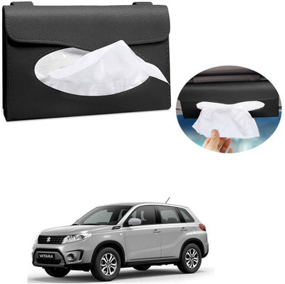 AXWee Car Tissue Holder, Sun Visor Napkin Holder, Tissue Box Holder, PU Leather Tissue Box, Backseat Tissue Purse Case Holder Black For Maruti Suzuki Grand Vitara Vehicle Tissue Dispenser(Black) AXWee Car Tissue Holder, Sun Visor Napkin Holder, Tissue Box Holder, PU Leather Tissue Box, Backseat Tissue Purse Case Holder Black For Maruti Suzuki Grand Vitara Vehicle Tissue Dispenser(Black)