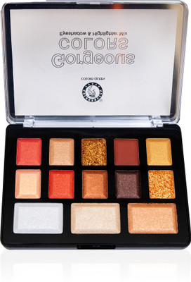 COLORS QUEEN Gorgeous Colors Eyeshadow & Highlighter Mix Palette 24 g(Multicolor)