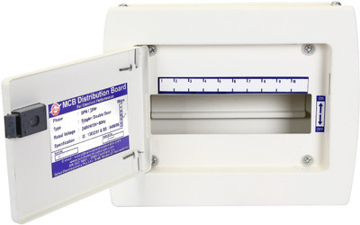 Selvo 10 Way SPN MCB Double Door Distribution Board