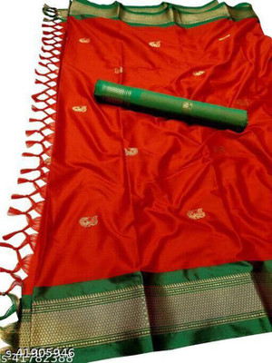 RADHA SAREES Cotton Silk Self Design Blouse Material