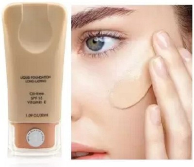 Amaryllis Matte Long Lasting Liquid Foundation Waterproof Cover Foundation(Beige, 30 ml)