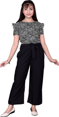 LIME N LEMON Printed Girls Jumpsuit