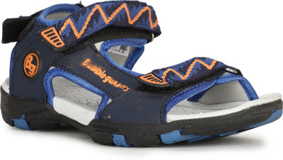 Bubblegummers Boys Velcro Sports Sandals(Blue , 16 Years and Above)