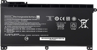 WISTAR BI03XL Battery for HP Pavilion X360 M3-U 13-U M3-U001DX M3-U103DX 13-U100TU 13-U100TU 13-U118TU Stream 14-AX 14-ax010nr 14-ax020wm 14-ax030wm TPN-W118 Laptop HSTNN-LB7P HSTNN-UB6W 843537-541 3 Cell Laptop Battery