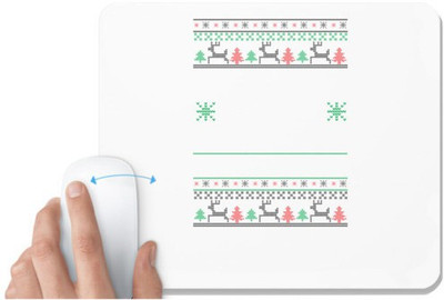 UDNAG White Mousepad '| Template 22' for Computer / PC / Laptop [230 x 200 x 5mm] Mousepad(White)
