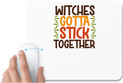 UDNAG White Mousepad 'Witch | witches' for Computer / PC / Laptop [230 x 200 x 5mm] Mousepad(White)