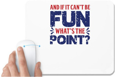 UDNAG White Mousepad 'Fun point | Donalt Trump' for Computer / PC / Laptop [230 x 200 x 5mm] Mousepad(White)