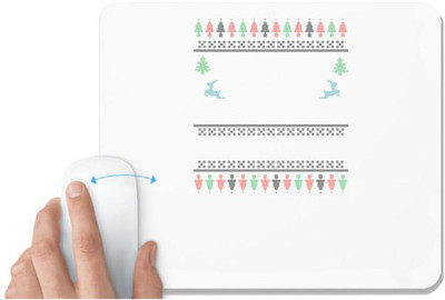 UDNAG White Mousepad 'Templete | Templete' for Computer / PC / Laptop [230 x 200 x 5mm] Non Slip Base Mousepad(White)