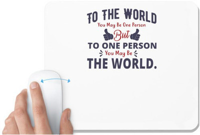 UDNAG White Mousepad 'The world | Dr. Seuss' for Computer / PC / Laptop [230 x 200 x 5mm] Mousepad(White)