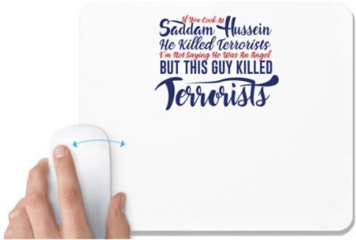 UDNAG White Mousepad 'Terrorists | Donalt Trump' for Computer / PC / Laptop [230 x 200 x 5mm] Mousepad(White)