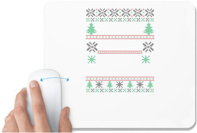 UDNAG White Mousepad '| Template 6' for Computer / PC / Laptop [230 x 200 x 5mm] Mousepad(White)