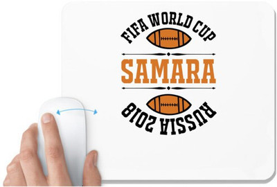 UDNAG White Mousepad 'Football | FIFA' for Computer / PC / Laptop [230 x 200 x 5mm] Non Slip Base Mousepad(White)