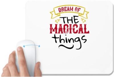 UDNAG White Mousepad 'Christmas | dream of the magical things' for Computer / PC / Laptop [230 x 200 x 5mm] Mousepad(White)