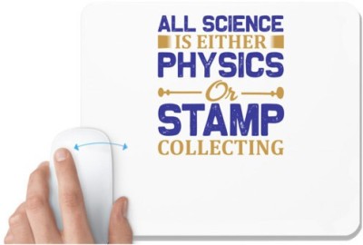 UDNAG White Mousepad 'Science | All' for Computer / PC / Laptop [230 x 200 x 5mm] Mousepad(White)