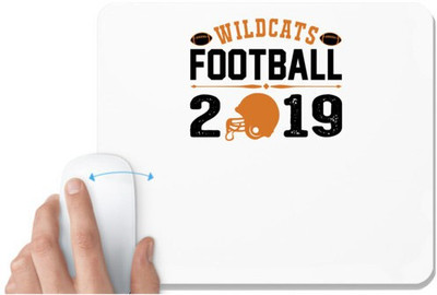 UDNAG White Mousepad 'Football | Wild' for Computer / PC / Laptop [230 x 200 x 5mm] Non Slip Base Mousepad(White)