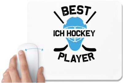 UDNAG White Mousepad 'Hockey | Best copy' for Computer / PC / Laptop [230 x 200 x 5mm] Mousepad(White)