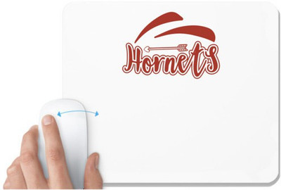 UDNAG White Mousepad 'Teacher Student | Hornets' for Computer / PC / Laptop [230 x 200 x 5mm] Non Slip Base Mousepad(White)