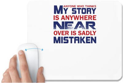UDNAG White Mousepad 'My story is everywhere | Donalt Trump' for Computer / PC / Laptop [230 x 200 x 5mm] Mousepad(White)