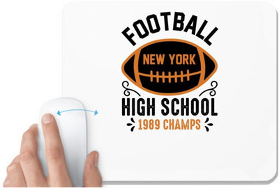 UDNAG White Mousepad 'Football | Football high' for Computer / PC / Laptop [230 x 200 x 5mm] Mousepad(White)