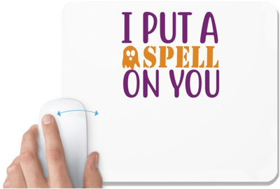UDNAG White Mousepad 'Halloween | I put a spell on you copy' for Computer / PC / Laptop [230 x 200 x 5mm] Mousepad(White)
