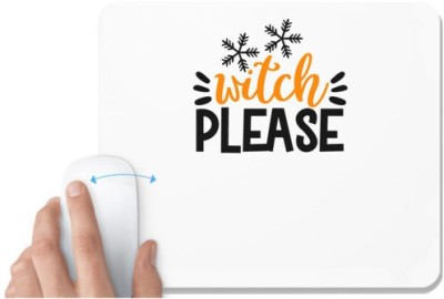 UDNAG White Mousepad 'Witch | witch beleas' for Computer / PC / Laptop [230 x 200 x 5mm] Mousepad(White)