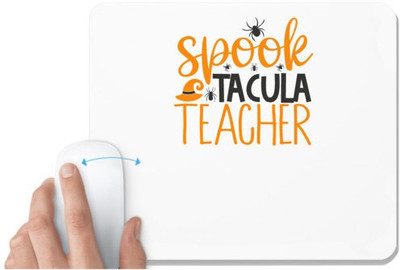 UDNAG White Mousepad 'Witch | spook' for Computer / PC / Laptop [230 x 200 x 5mm] Mousepad(White)