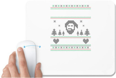 UDNAG White Mousepad 'Templete | Templetes' for Computer / PC / Laptop [230 x 200 x 5mm] Non Slip Base Mousepad(White)