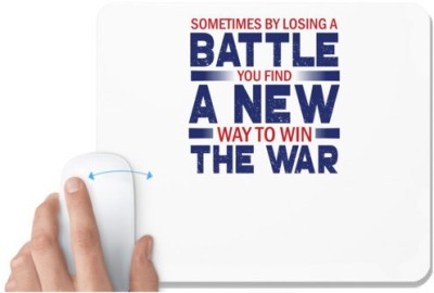 UDNAG White Mousepad 'Battle war | Donalt Trump' for Computer / PC / Laptop [230 x 200 x 5mm] Mousepad(White)