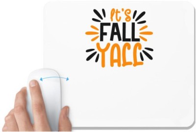 UDNAG White Mousepad 'Halloween | its fall' for Computer / PC / Laptop [230 x 200 x 5mm] Mousepad(White)