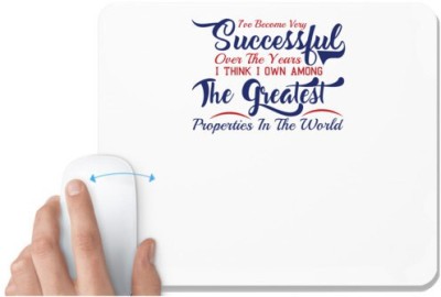 UDNAG White Mousepad 'The greatest property in the world | Donalt Trump' for Computer / PC / Laptop [230 x 200 x 5mm] Mousepad(White)