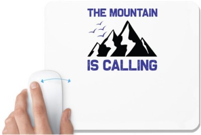 UDNAG White Mousepad 'Adventure | The mountain' for Computer / PC / Laptop [230 x 200 x 5mm] Mousepad(White)