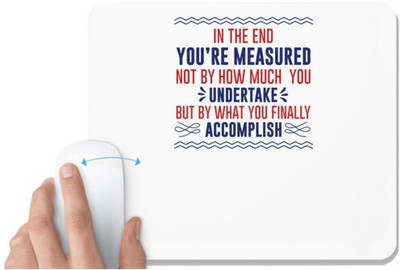 UDNAG White Mousepad 'You are measured undertake accomplish | Donalt Trump' for Computer / PC / Laptop [230 x 200 x 5mm] Mousepad(White)