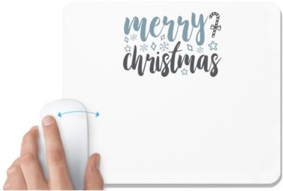 UDNAG White Mousepad 'Christmas | merry christmasss2' for Computer / PC / Laptop [230 x 200 x 5mm] Mousepad(White)