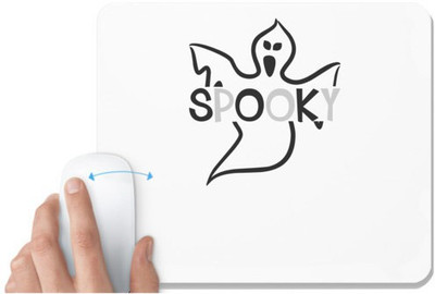 UDNAG White Mousepad 'Halloween | Spooky copy' for Computer / PC / Laptop [230 x 200 x 5mm] Mousepad(White)
