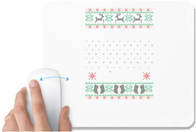 UDNAG White Mousepad '| Template 34' for Computer / PC / Laptop [230 x 200 x 5mm] Mousepad(White)