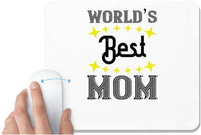 UDNAG White Mousepad 'Mother | world’s best mom' for Computer / PC / Laptop [230 x 200 x 5mm] Mousepad(White)
