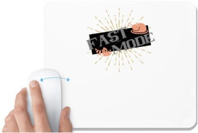 UDNAG White Mousepad 'Thanks Giving | Fast mode' for Computer / PC / Laptop [230 x 200 x 5mm] Mousepad(White)