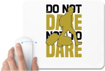 UDNAG White Mousepad 'Travelling | Do not' for Computer / PC / Laptop [230 x 200 x 5mm] Mousepad(White)