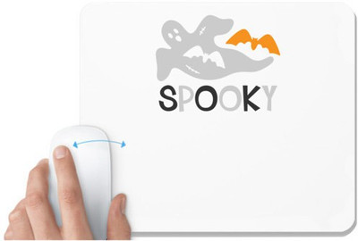 UDNAG White Mousepad 'Halloween | Spooky' for Computer / PC / Laptop [230 x 200 x 5mm] Mousepad(White)